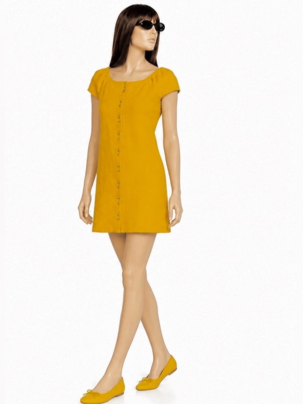 Madewell Women’s Tungsten Glow Size XS Texture & Thread Cap-Sleeve Dress